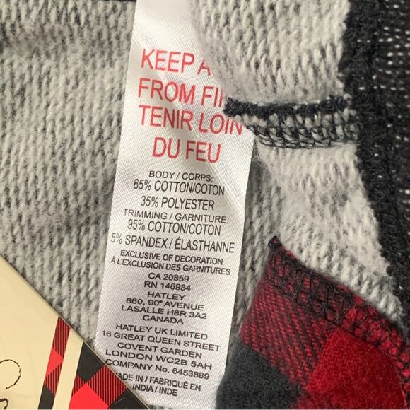 Hatley Heritage Joggers Women’s Charcoal Bear Drawstring Pockets Joggers Size XS - Picture 9 of 12